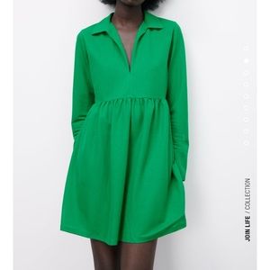 Green Zara dress